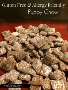 Gluten Free Puppy Chow |Imaceliac.com