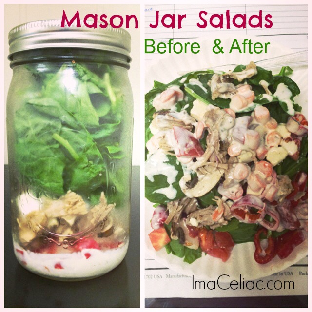Mason Jar Salads 2 |ImaCeliac.com