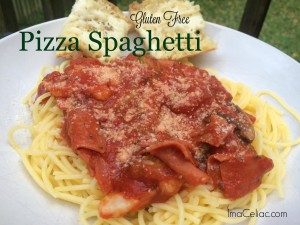 Easy Gluten Free recipe that the whole family will love - Pizza Spaghetti