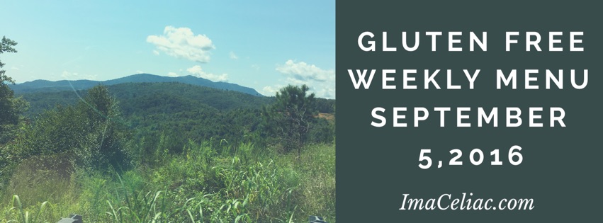 Menu Plan September 5 2016