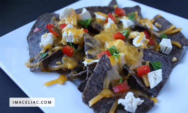 Make tasty nachos with Beanitos Black Bean chips