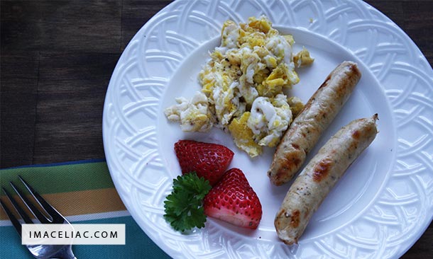 First Fresh Chicken Sausage for breakfast