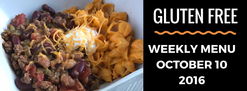 Gluten Free Menu Oct 10