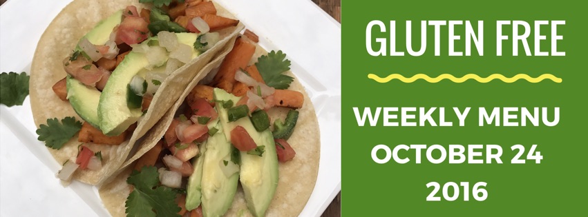 Weekly Menu Plan for Oct 24 2016