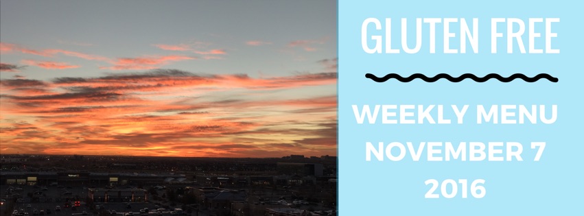 Save time with a gluten free menu plan