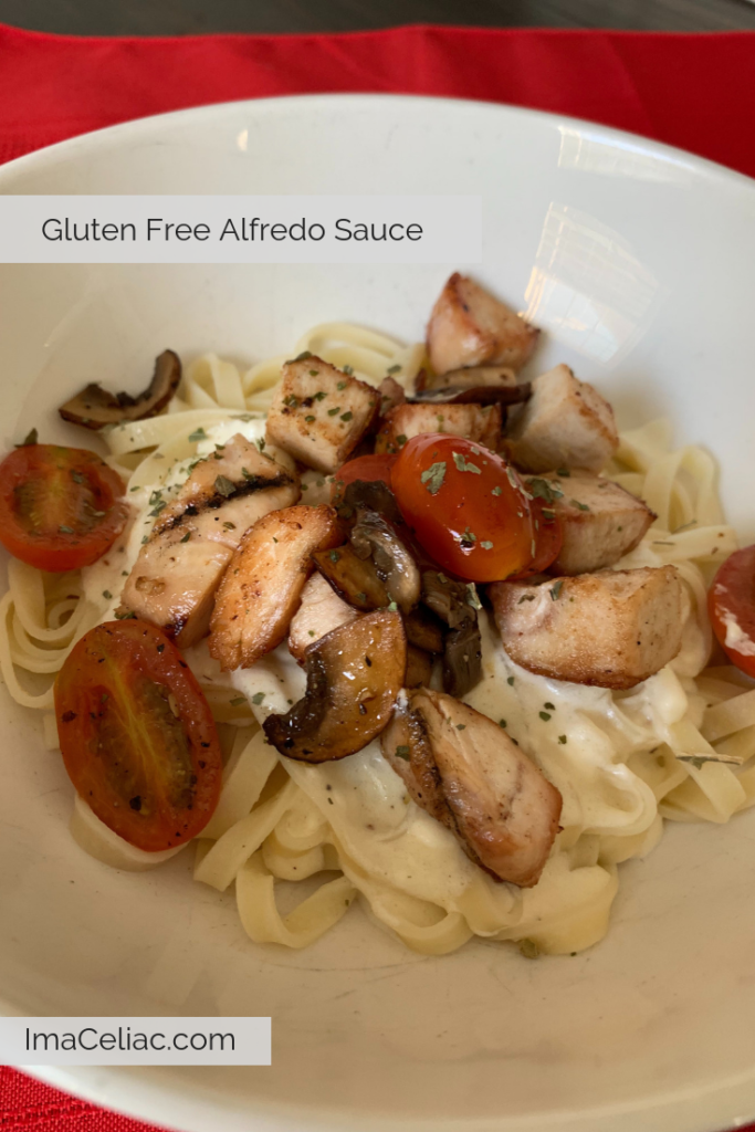 Gluten free Alfredo sauce ready in 20 minutes